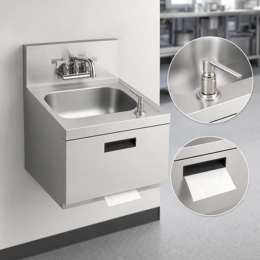Integrated Soap & Towel Dispenser
