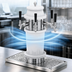 Thumbnail image #4 for Glastender Roman Draft Dispensing Tower, 4 Faucets, Mirror Finish, Air Cooled