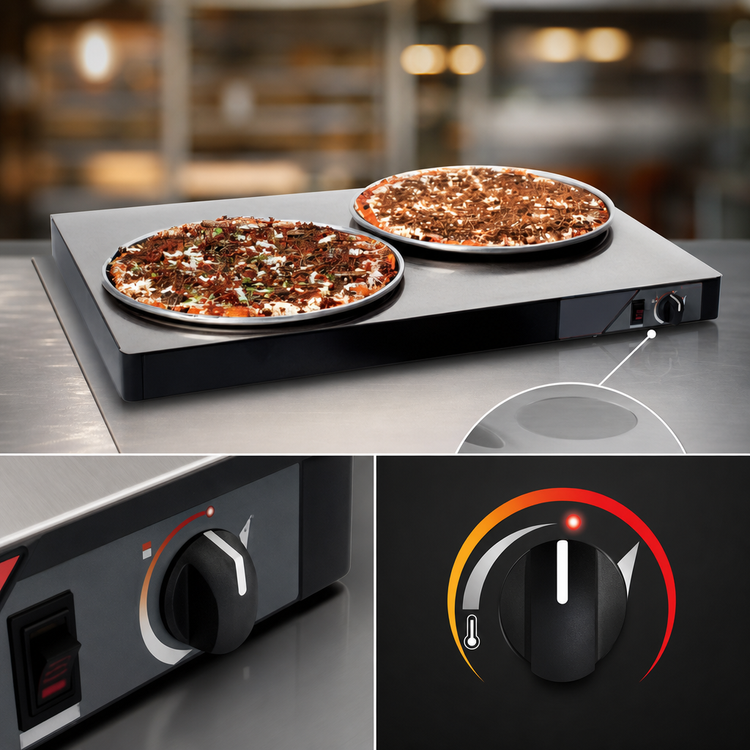 Product image #4 for Nemco 60-Inch Stainless Steel Freestanding Heat Shelf with Infinite Control Dial