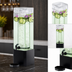 Thumbnail image #4 for Mission 3-Gallon Square Glass Beverage Dispenser with Ice Chamber, Drip Tray, and Black Powder-Coated Metal Base