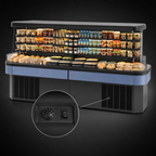 Thumbnail image #4 for Federal Industries Islands IMSS120SC-2 Refrigerated Self-Serve Island Merchandiser, 120.5-Inch, 2-Tier, Self-Contained