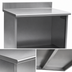 Thumbnail image #4 for Eagle Spec-Master Enclosed Open-Front Worktable with Backsplash, 96W x 30D, 14-Gauge 304 Stainless Steel Top