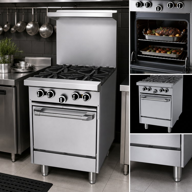 Product image #4 for Garland G Starfire Pro 24-Inch Gas Restaurant Range with 4 Open Burners and Space-Saver Oven