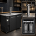 Thumbnail image #4 for Kelvinator Commercial 49-Inch Two-Door Draft Beer Cooler with Double-Faucet Tower, 12.5 Cu. Ft.