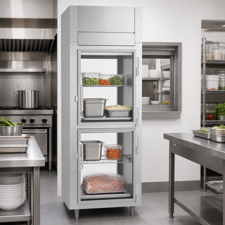 Product image #5 for Victory UltraSpec™ Pass-Thru One-Section 4-Door Glass Freezer, 26.2 Cu. Ft., Self-Contained