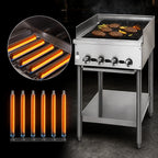 Thumbnail image #4 for Jade Range (Middleby) Supreme JB-24-F 24-Inch Gas Radiant Charbroiler with Open Stand, Cast Iron Grates, Stainless Steel Front & Sides