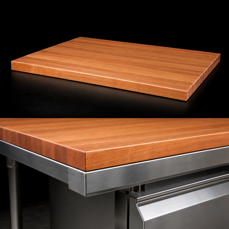 Product image #4 for Boos Block American Cherry Edge Grain Kitchen Countertop, 48 x 38 x 3 Inches, Penetrating Oil Finish