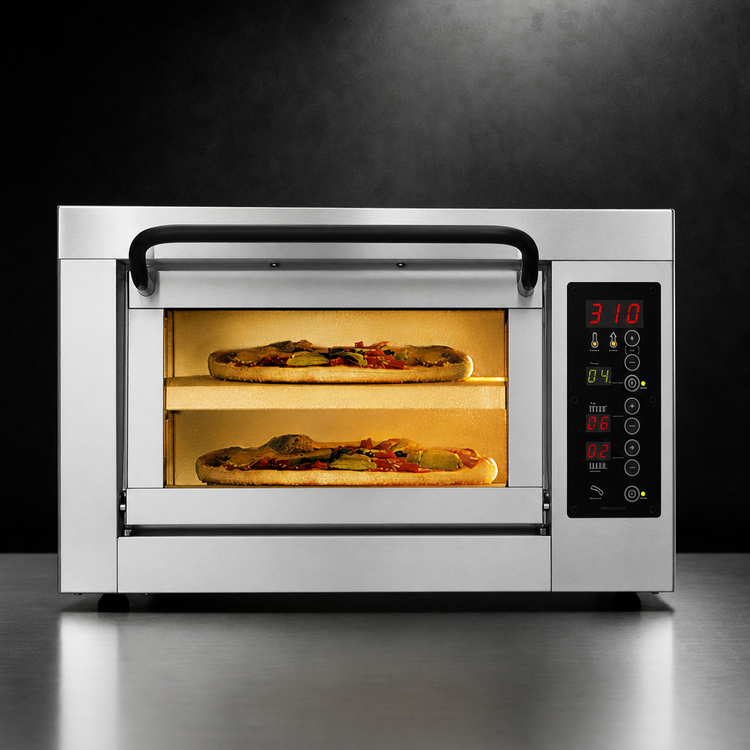 Product image #4 for PizzaMaster PM 451ED-2 Electric Countertop Stone Hearth Pizza Oven, 1 Chamber, 2 Stones