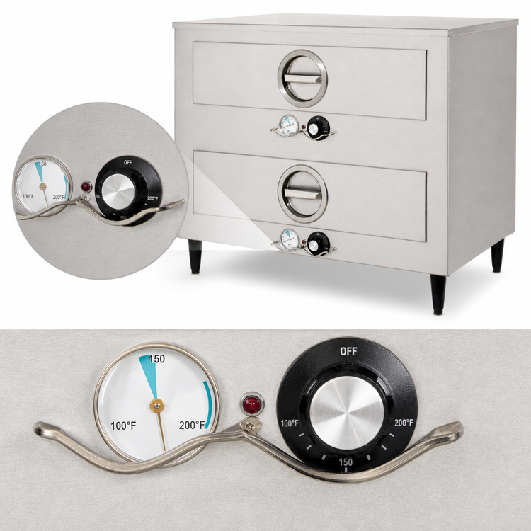 Product image #5 for Toastmaster Electric Freestanding Two-Drawer Drawer Warmer, 120V, 12 x 20-Inch Pan Capacity