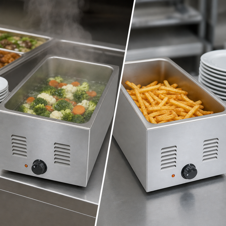 Product image #4 for RedHots Countertop Electric Cooker/Warmer, Stainless Steel, Wet or Dry Operation, 12 x 20-Inch Pan Opening