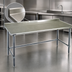 Thumbnail image #4 for Spec-Master 84-Inch x 36-Inch 14-Gauge 300-Series Stainless Steel Work Table with 1-1/2-Inch Rear Upturn and Galvanized Open Base
