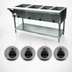 Thumbnail image #4 for Advance Tabco Triumph Supreme 62-7/16-Inch 4-Well Electric Hot Food Table with Open Shelf Base and Cutting Board