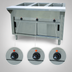 Thumbnail image #4 for Advance Tabco Triumph (Supreme) 47-1/8-Inch Electric Hot Food Table with 3 Sealed Wells, Cutting Board, and Sliding Door Base
