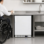 Thumbnail image #5 for Summit Commercial MOMCUBE™ ALFZ36MC Undercounter Breast Milk All-Freezer, 2.68 Cu. Ft., 1-Section, White, Reversible Solid Door