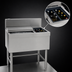 Thumbnail image #4 for Spec-Bar Combo Insulated Ice Bin/Bottle Unit with Right-Side Bottle Compartment, 36 x 24 Inches, 85 lb Capacity