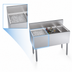 Thumbnail image #4 for Krowne Royal Series 38-Inch Underbar Speed Multi Station with 10-Circuit Cold Plate, Left Ice Bin, and Bottle Well