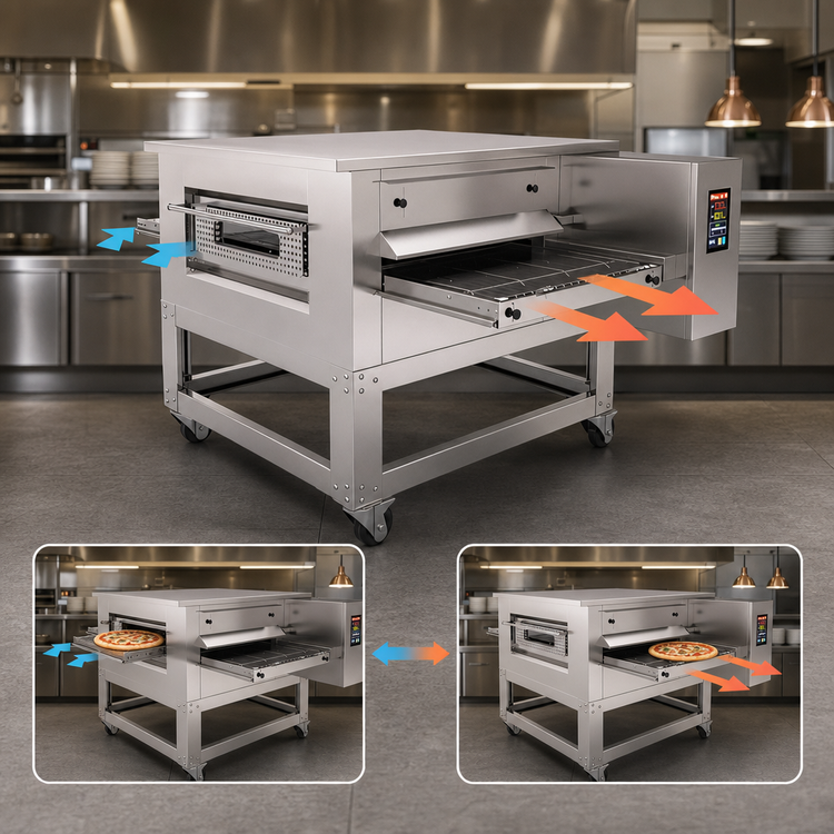 Product image #5 for Trento Single Deck Conveyor Pizza Oven with Touchscreen Controls