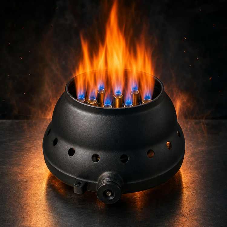 Product image #4 for Town Equipment 16-Tip Propane Volcano Burner with Plate for 13-Inch or 16-Inch Chamber