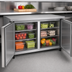 Thumbnail image #4 for Kelvinator Commercial Two-Section ADA Height Undercounter Refrigerator with Solid Doors, 61-Inch Wide, 15.5 Cu. Ft.