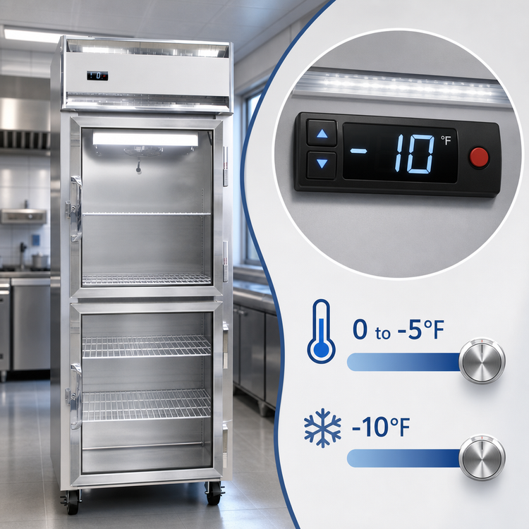 Product image #4 for Continental Refrigerator 1FENSSGDHD One-Section Extra-Wide Reach-In Display Freezer with Half-Height Glass Doors