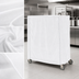 Thumbnail image #4 for Metro White Uncoated Knitted Polyester Cart Cover for 60 x 21 x 62 Inch Queen Mary & Banquet Carts
