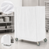 Thumbnail image #4 for Metro Queen Mary & Banquet Cart Cover, 48 x 24 x 54 Inch, White Uncoated Knitted Polyester