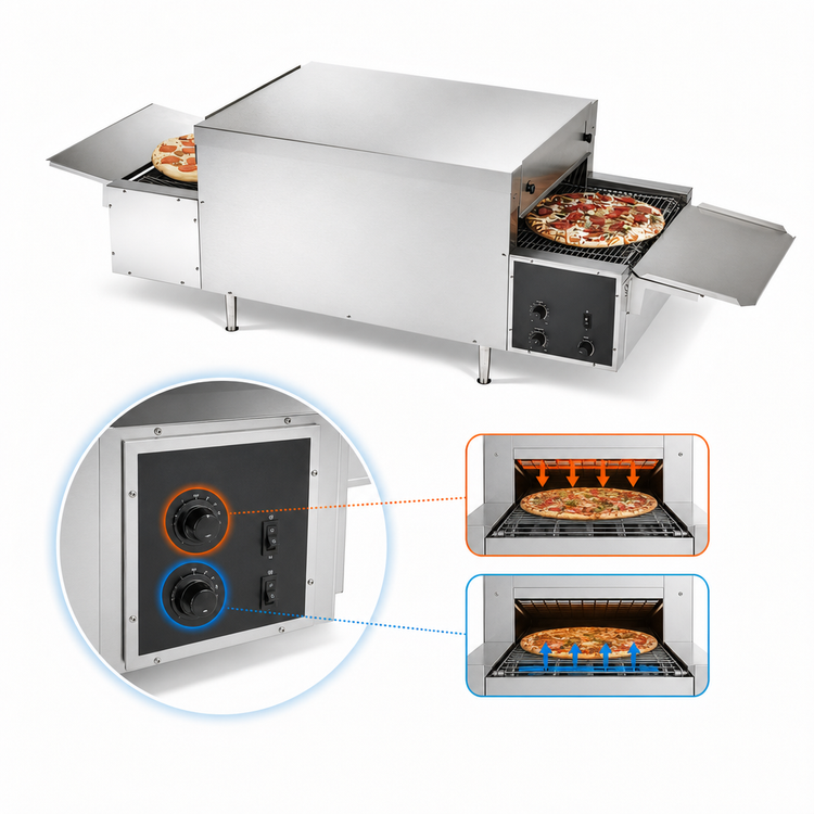 Product image #4 for Countertop Single-Deck Conveyor Pizza Oven, 68-Inch Wide, 208V