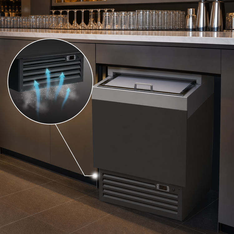 Product image #4 for 24-Inch Underbar Glass Froster with Top Sliding Door