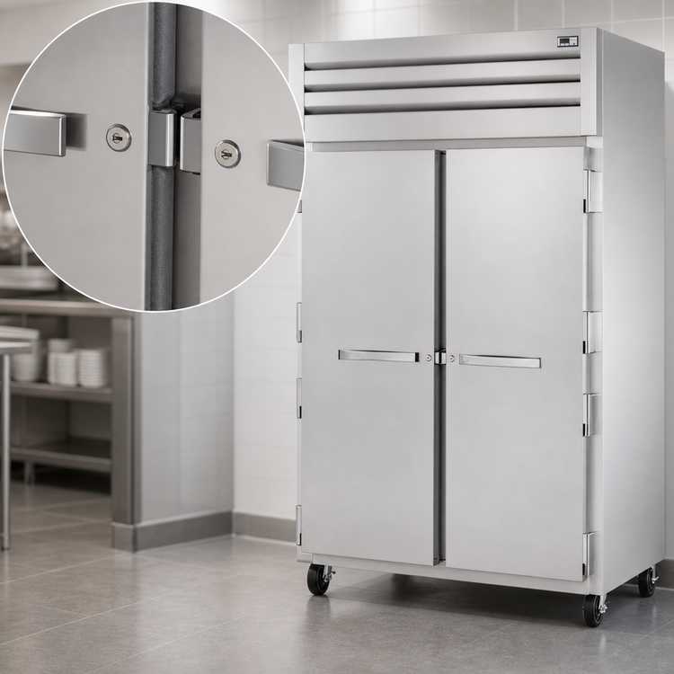 Product image #4 for True Spec Series Two-Section Reach-In Refrigerator with Solid Stainless Steel Doors