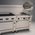 Thumbnail image #4 for Vulcan Endurance 72-Inch Gas Restaurant Range with 6 Open Burners, 36-Inch Griddle, and 2 Convection Ovens