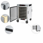 Thumbnail image #5 for Metro HotBlox™ HBCW8-AS-M Wide 8-Pan Half-Height Mobile Insulated Holding Cabinet, Solid Door, Analog Controls