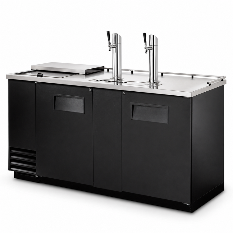Product image #4 for Club Top Direct Draw Beer Dispenser, 3 Half-Barrel Capacity, 2-Column