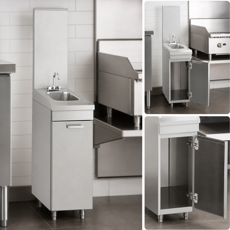 Product image #4 for Garland Master Series 12-Inch Stainless Steel Spreader Cabinet with Cabinet Base and One Door