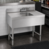 Thumbnail image #4 for Advance Tabco Underbar Basics 1-Compartment Stainless Steel Bar Sink with Dual Drainboards and Deck-Mount Faucet