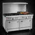 Thumbnail image #4 for Southbend Ultimate 48-Inch Gas Restaurant Range with 4 Star/Sauté Burners, 24-Inch Charbroiler, Convection Oven and Cabinet Base