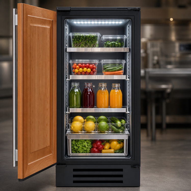 Product image #4 for True Residential 15-Inch One-Section Undercounter Refrigerator with Solid Overlay Panel Ready Door