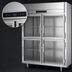 Thumbnail image #4 for Victory UltraSpec Two-Section Shallow Depth Glass Half-Door Reach-In Freezer, 41.35 Cu. Ft.