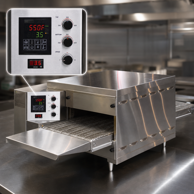 Product image #4 for Middleby Marshall PS520G-3 Triple-Deck Countertop Gas Conveyor Pizza Oven