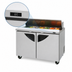 Thumbnail image #4 for Turbo Air Super Deluxe 48-1/4-Inch Two-Section 2-Door Sandwich/Salad Prep Table, 12-Pan Opening