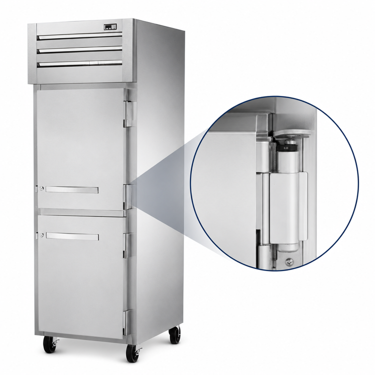 Product image #4 for True SPEC SERIES One-Section Reach-In Freezer, -10°F, Two Half Hinged Locking Doors, Top-Mounted Self-Contained Refrigeration