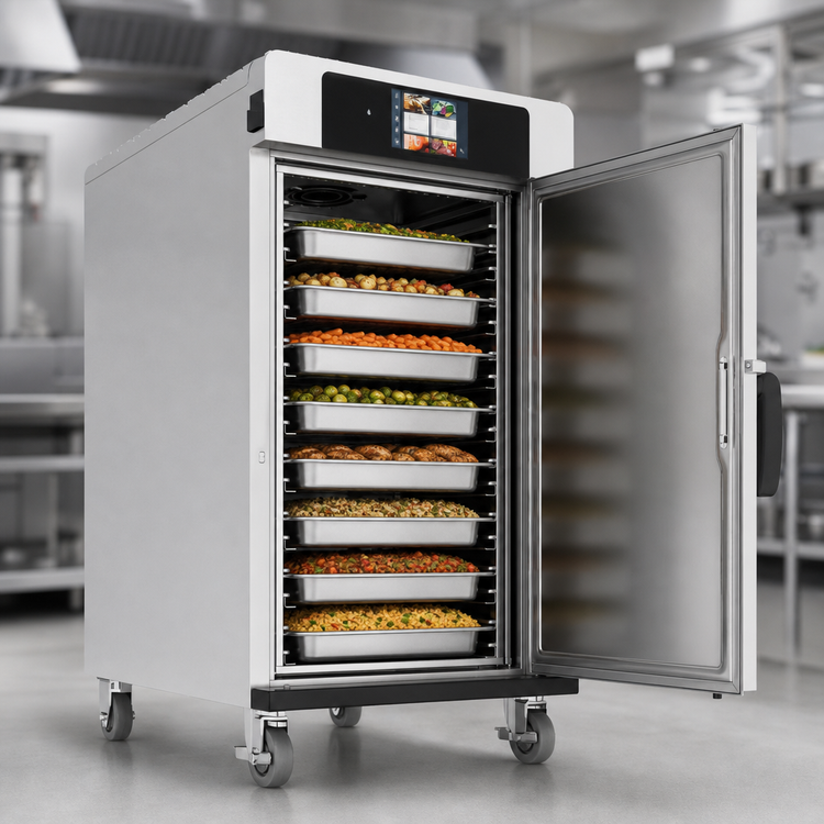 Product image #4 for Alto-Shaam Halo Heat Electric Low-Temperature Cook and Hold Oven, 120 lb. Capacity, 8 Full-Size Pans, 3/4 Height