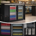 Thumbnail image #4 for Eagle Group BlendPort® Two-Section Reach-In Refrigerated Back Bar Cooler, 69-1/8 Inch, Glass Doors, Side-Mounted Self-Contained Refrigeration