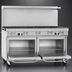 Thumbnail image #4 for Southbend Ultimate 60-Inch Gas Restaurant Range with 9 Open Burners and 2 Standard Ovens