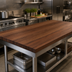 Thumbnail image #4 for Boos Block American Black Walnut Edge Grain Kitchen Countertop, 84 x 36 x 3 Inches