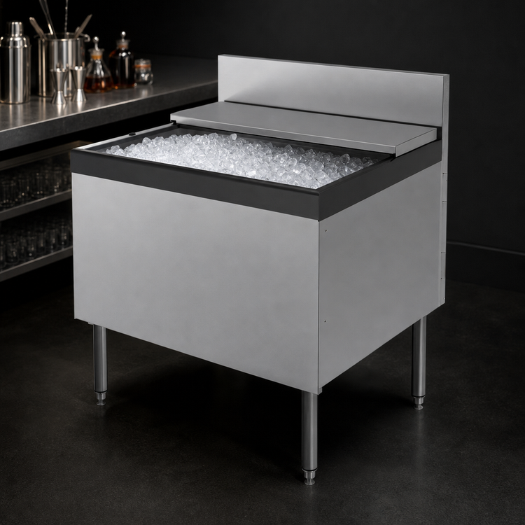 Product image #4 for Perlick Top Shelf TSD Series 42-Inch Modular Underbar Ice Bin/Cocktail Unit with 10-Circuit Cold Plate