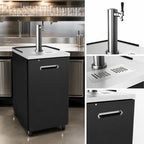 Thumbnail image #4 for Kelvinator Commercial KCHBBD1D1T Draft Beer Dispenser, 24-Inch, 9 Cu. Ft., 1-Door 1-Tower, Black Exterior with Stainless Steel Top and Interior