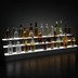 Thumbnail image #4 for Glastender LLD3-60 3-Tier Lighted Liquor Display, 60-Inch Wide, Black Vinyl-Clad Steel