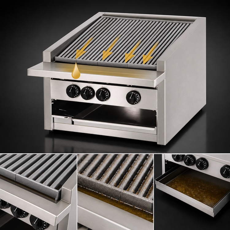 Product image #4 for Bakers Pride Dante Series L-24RS-R 24-Inch Countertop Gas Radiant Charbroiler
