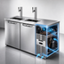 Thumbnail image #4 for True Premier Bar 60-Inch Two-Section Flat-Top Refrigerated Draft Bar Cooler