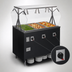 Thumbnail image #4 for Vollrath 2-Series Affordable Portable 3-Well Electric Hot Food Station with Open Storage Base and Buffet Breath Guard